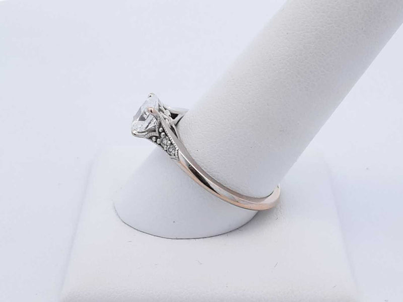 0.98 Cttw Diamond & 18k White Gold Ring With Gia Cert 3 Grams Size 8.75 Fw1224lexzdu