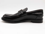 Burberry Loafer Heel 15 Leather Black Size 12 Aa0726lorsa