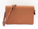 Tory Burch Emerson Convertible Crossbody In Brown Saffiano Leather Fw1025rrdu