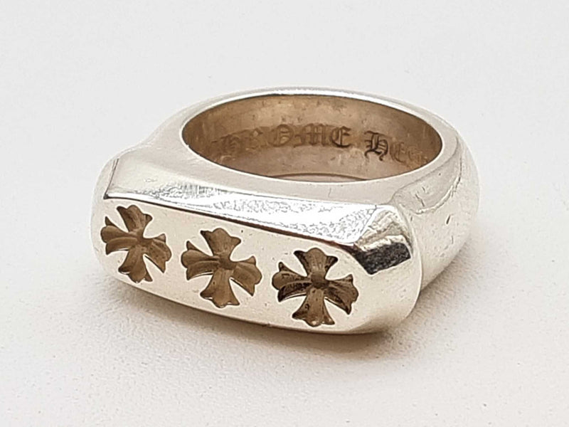Chrome Hearts Cross Bar Band 0.925 Silver 14.7g Ring Size 5 Do0625lorde