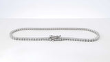 2.01 Cttw Lab-grown Diamond & 14k Gold Tennis Bracelet 4.7g 7 Inch Fw0326sxzdu