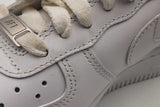 Nike Air Force 1 White Leather Sneakers Size 7 Dd8959-100 Eb0226orsa