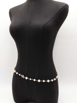Chanel 2022 Crystal & Faux Pearl Long Silver-tone Necklace 42 Inch Fw0826irxdu