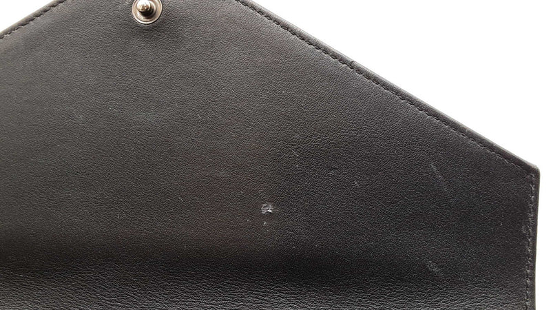 Yves Saint Laurent Patent Leather Cassandre Envelope Chain Wallet Eb1125rxzdu