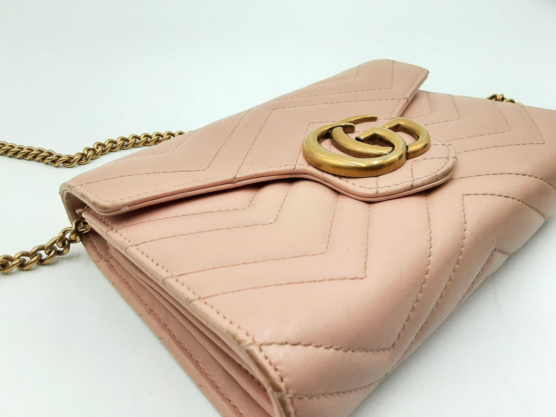 Gucci Gg Marmont Matelassé Leather Chain Shoulder Bag Fw0626rrzdu