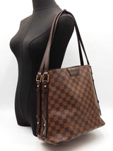 Louis Vuitton Cabas Rivington Tote Bag In Damier Ebene Coated Canvas Fw0726exrdu