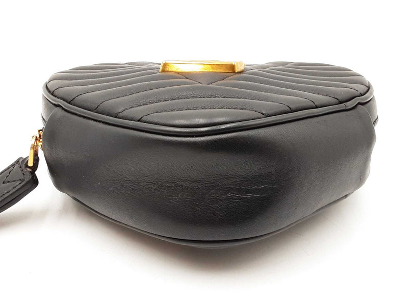 Louis Vuitton New Wave Heart Bag In Black Quilted Leather Fw0725crzdu