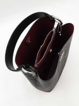 Coach Small Town Bucket Bag In Gray & Black Signature C Coated Canvas Fw0726rzdu
