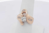0.60ctw Diamond Ring In 14k Yellow Gold 6.7 Grams Size 6.75 Eb0825rzxsa