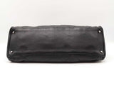 Chanel Mademoiselle Door Latch Tote In Diamond-quilted Black Leather Fw0925rxzdu