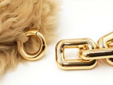 Bottega Veneta Chain Pouch In Beige Shearling Lambskin Fw0726irzdu