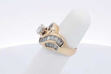1.83ctw Diamond Ring In 14k Yellow Gold 8.2 Grams Size 5 Eb0325loxzsa