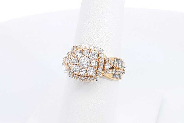 2.48ctw Diamond Ring In 14k Yellow Gold 5.55 Grams Size 7.25 Eb0924sxzsa