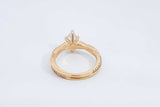 0.75ctw Lab Grown Pear Shape Diamond 18k Yellow Gold Ring 3.8g Sz4.5 Eb0526pxzdu