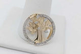 14k Yellow Gold Tree Of Life Pendant With Diamonds 3.3 Grams Eb0926oxzsa