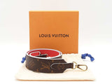 Louis Vuitton Bandoulière Strap In Monogram Canvas & Red Leather Fw0526oxzdu
