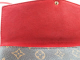 Louis Vuitton Twice Pochette Cherry Red Leather Brown Monogram Crossbody Bag Do0525sxzde