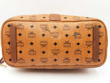 Mcm Liz Reversible Shopper Cognac Visetos Canvas Shoulder Bag Sd0326lzxdu