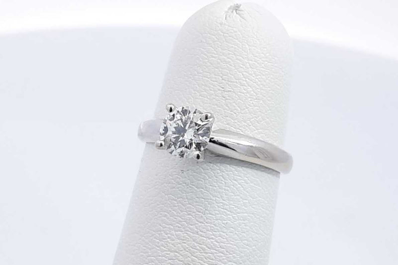 Approx. 0.5ctw Diamond Ring In 14k White Gold 2.1 Grams Size 4 Eb1024ocrsa