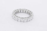 6.3cttw Lab Grown Diamond Eternity Band 14k White Gold 3.2g Size 6.5 Eb826lixzsa
