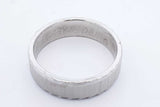 14k White Gold Wedding Band 6.6 Grams Size 10 Eb0426orxde