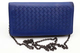 Bottega Veneta Intrecciato Leather Wallet With Chain Eb0826pxzde