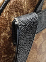 Coach Kenley Backpack In Signature Coated Canvas & Black Saffiano Leather Fw00925lzxdu