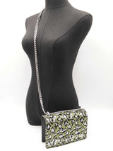 Marc Jacobs Glam Shot Bag In Black Leather & Multicolor Camo Sequins Fw0126lrzdu