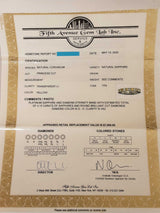 4.15 Cttw Yellow Sapphire & Diamond Half-eternity Platinum Ring With Cert 9.7 Grams Size 7.5 Fw1125owzxdu