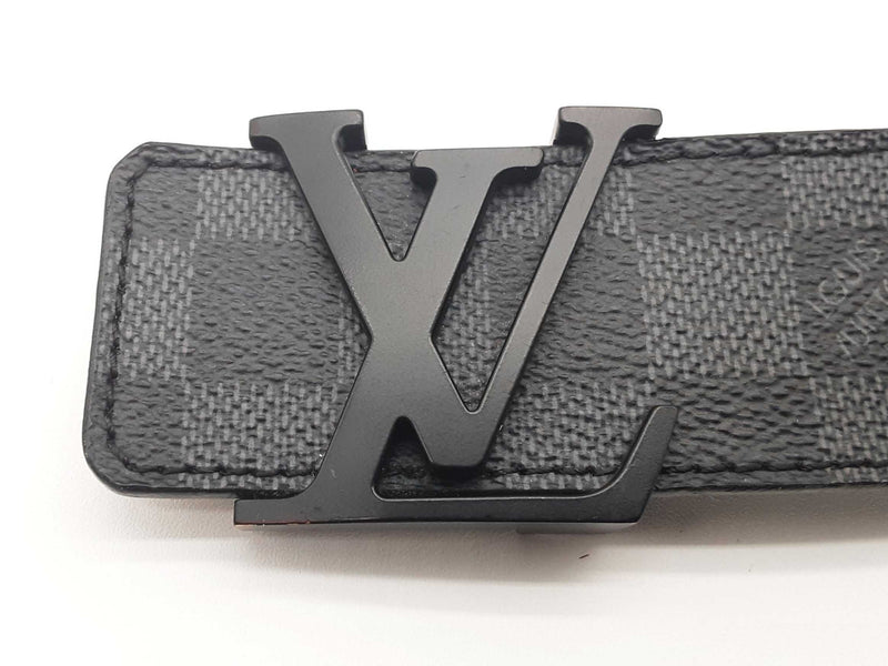 Louis Vuitton Initials Damier Graphite Reversible Belt Size 105/42 Do0625lcrde