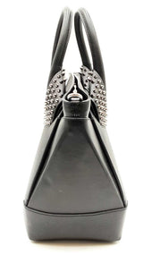 Christian Louboutin Eloise Grained Calfskin Spiked Handbag Sd0625pzxdu