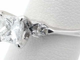 0.54cttw Diamond Ring In 18k White Gold 2.4 Grams Size 4.25 Eb1026orxsa
