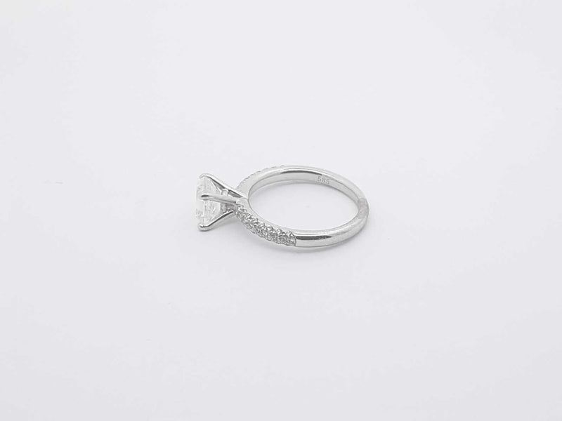 1.62ctw Diamond 14k White Gold 2.6 Grams Ring Size 4 Sd0525lpzxsa