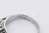 0.67cttw Diamond Wedding Set In 14k White Gold 3.2 Grams Size 4 Eb0625wxzsa