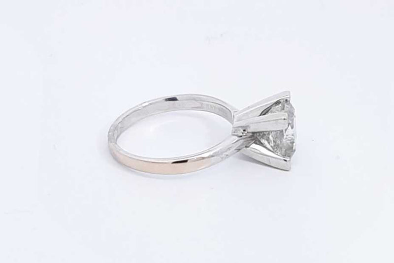 Approx. 1ctw Princess Cut Diamond Ring 14k White Gold 3.5g Size 5.5 Eb1124pxzsa