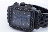 Michele Deco Noir Diamond Quartz Chronograph 30mm Stainless Watch Eb0726rxzde