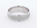 10k White Gold 4.9 Grams Plain Wedding Band Size 10 Aa0926oorsa