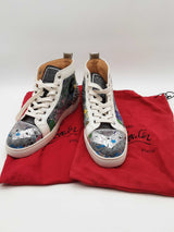 Christian Louboutin Lou Spikes Sequin Sneakers Eu Size 42 Eb0626lxzde