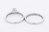 0.43cttw Diamond Wedding Set In 10k White Gold 3 Grams Size 7 Eb0226lcrsa