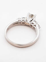 1.11 Cttw Diamond & Platinum Solitaire Ring 6.4 Grams Size 7.75 Fw0425lozxdu