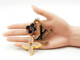 Louis Vuitton Fleur De Monogram Gold-tone & Enamel Bag Charm Fw0725lxzdu