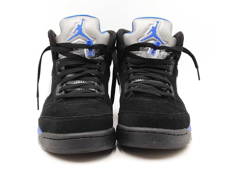 Nike Air Jordan 5 Retro "Racer Blue" Sneakers In Black Suede Size 10 Fw00625izdu