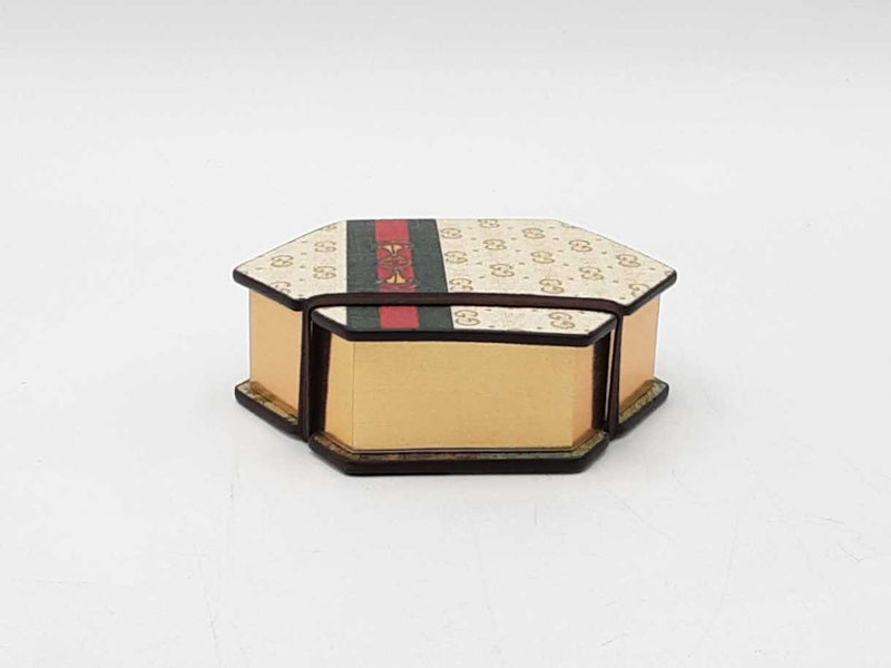 Gucci Gg Supreme Web & Horsebit Hexagon Sticky Notes Fw0825wrxdu