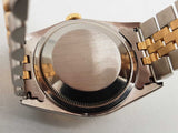 Rolex 16233 36 Datejust Gold Dial Fluted Bezel Two Tone Steel Watch Do0226pxzxde