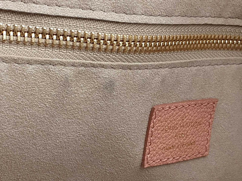 Louis Vuitton Neverfull Pink Creme Monogram Empreinte Leather Tote Bag Do0924lwxzde