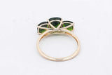 Green Gemstone Ring In 10k Yellow Gold 2.2 Grams Size 7 Eb0726lxzsa