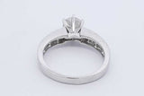 1.4cttw Diamond Ring In 18k White Gold 6 Grams Size 8.5 Eb0526ooxzdu