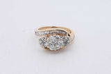 1.06cttw Diamond 14k Yellow Gold Ring 6.4 Grams Size 7.25 Eb0626ixzsa