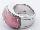 Stephen Webster 18k White Gold Pink Crystal Haze Ring Size 8 Lh1223lexzde