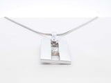 0.50 Cttw Diamond & 14k White Gold Pendant Necklace 16.5g 26 Inch Fw1025rrxdu